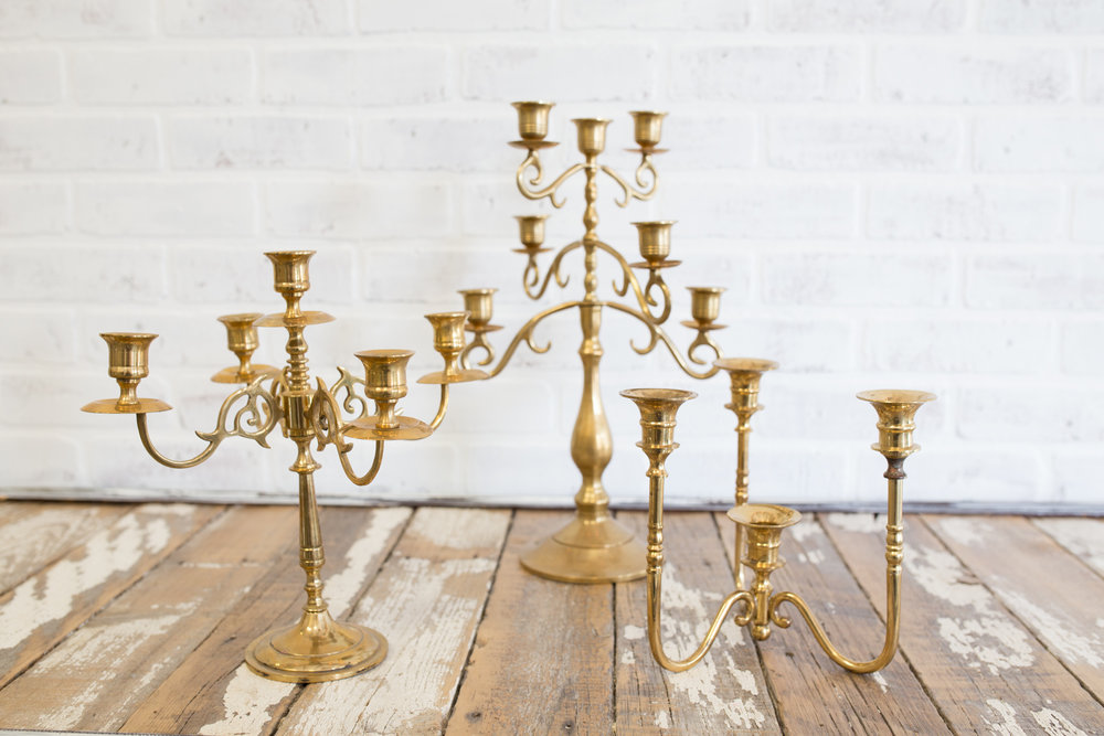 Brass candelabras store